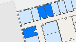 
							Planritning för Regus Lidingö, 3 privata rum, 35 m²