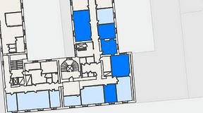 
							Planritning för KG10 Kungsgatan 8, 5 privata rum, 119 m²