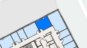 
							Planritning för Spaces Hyllie Vista, 1 privata rum, 18 m²