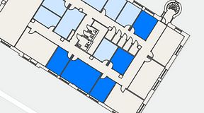 
							Planritning för Convendum Sundbyberg, 5 privata rum, 98 m²