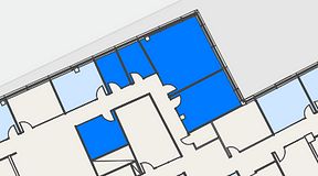 
							Planritning för Spaces Hyllie Vista, 5 privata rum, 91 m²