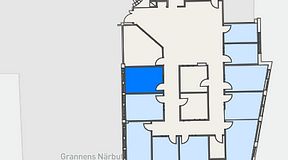 
							Planritning för Regus Täby, 1 privata rum, 11 m²