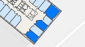 
							Planritning för FASTOFFICE Lidingö Torsvik, 3 privata rum, 36 m²