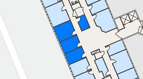 Planritning för Regus Helsingborg Södergatan, 4 privata rum, 42 m²
