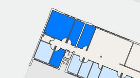 
							Planritning för C/O Tyresö, 4 privata rum, 62 m²