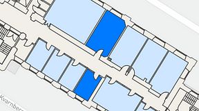 
							Planritning för iOffice Sjöbefälsskolan, 2 privata rum, 37 m²