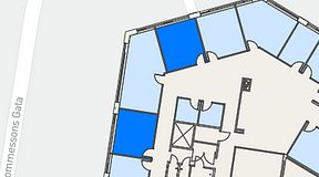 
							Planritning för Spaces Göteborg Gamlestan, 2 privata rum, 36 m²