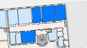 
							Planritning för KG10 Kungsgatan 8, 4 privata rum, 82 m²