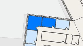 
							Planritning för United Spaces Elektrogatan 10, 2 privata rum, 45 m²