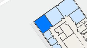 
							Planritning för FirstOffice Västra Hamnen, 1 privata rum, 24 m²