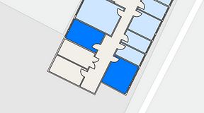 
							Planritning för Quick Office Älvsjö, 2 privata rum, 38 m²