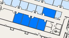 
							Planritning för Spaces Umami Park Sundbyberg, 5 privata rum, 93 m²