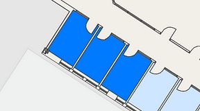 
							Planritning för Easy Office Skarpnäck, 3 privata rum, 24 m²