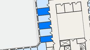 
							Planritning för QuickOffice Kista, 3 privata rum, 27 m²