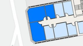 Planritning för Arkipelagen Järnvågen, 3 privata rum, 50 m²