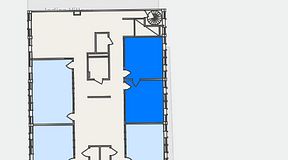 Planritning för Flexiwork Kollektivet, 2 privata rum, 38 m²