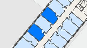 
							Planritning för Regus Almedal, 2 privata rum, 40 m²