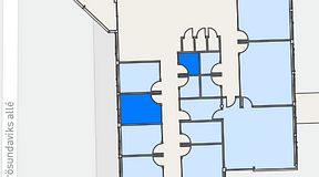 
							Planritning för Helio Frösundavik, 2 privata rum, 15 m²