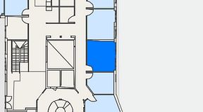 
							Planritning för FirstOffice Arenavägen 33, 1 privata rum, 19 m²