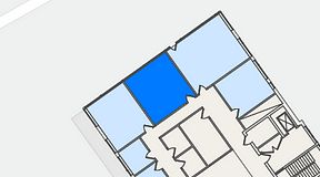 
							Planritning för FirstOffice Västra Hamnen, 1 privata rum, 27 m²