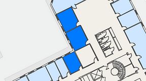 
							Planritning för iOffice Kungsgatan 64, 3 privata rum, 49 m²