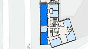 
							Planritning för Flexiwork Kollektivet, 3 privata rum, 97 m²