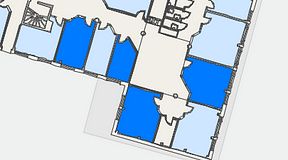 
							Planritning för Quick Office Danderyd, 4 privata rum, 66 m²