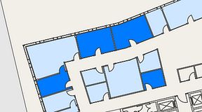 
							Planritning för Mindpark Mölndal, 4 privata rum, 59 m²
