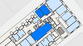 
							Planritning för Spaces Gamla Stan, 3 privata rum, 84 m²