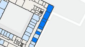 
							Planritning för Quick Office Älvsjö, 5 privata rum, 116 m²