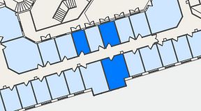 Planritning för Regus Odinsgatan 13, 3 privata rum, 34 m²