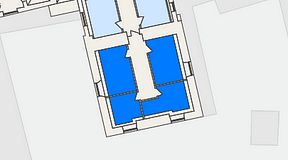 Planritning för THE WORKS Ringvägen, 4 privata rum, 51 m²