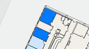 
							Planritning för FASTOFFICE Rinkebytorget, 2 privata rum, 36 m²
