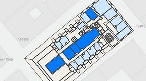 
							Planritning för Spaces Gamla Stan, 5 privata rum, 143 m²