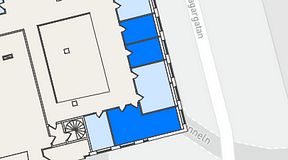 
							Planritning för THE WORKS Medborgarplatsen, 3 privata rum, 47 m²