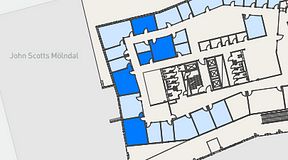 
							Planritning för Mindpark Mölndal, 5 privata rum, 107 m²