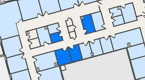 
							Planritning för United Spaces Östra Hamngatan, 4 privata rum, 32 m²