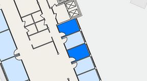 
							Planritning för Technopolis Kista, 2 privata rum, 20 m²