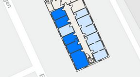 
							Planritning för Easy Office Bromma, 5 privata rum, 81 m²