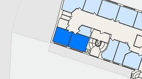 Planritning för Växthuset Skomakaregatan, 2 privata rum, 21 m²