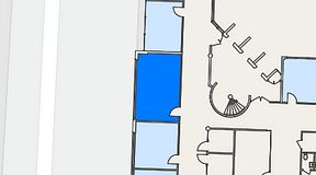 
							Planritning för EQ Coworking, 1 privata rum, 29 m²