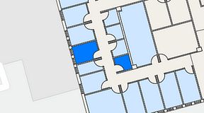 
							Planritning för Regus Lidingö, 2 privata rum, 9 m²
