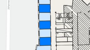 
							Planritning för FASTOFFICE Johanneslundsvägen 2, 3 privata rum, 43 m²
