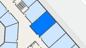
							Planritning för FASTOFFICE Lunda, 1 privata rum, 60 m²