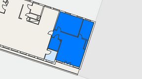 
							Planritning för MBG6, 1 privata rum, 77 m²