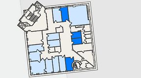 
							Planritning för Mindpark Carlsgatan 12A, 4 privata rum, 43 m²