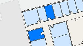 
							Planritning för Regus Lidingö, 2 privata rum, 25 m²