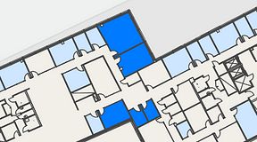 
							Planritning för Spaces Hyllie Vista, 5 privata rum, 92 m²