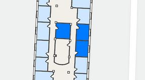 
							Planritning för Regus Triangeln Station, 3 privata rum, 34 m²