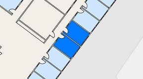 Planritning för Easy Office Uppsala, 2 privata rum, 24 m²